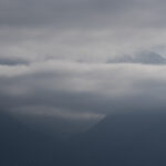 Mountains in the clouds, from Vevey, 2020