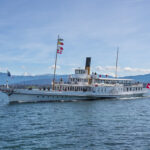 CGN Steamboat Italie nearing Nyon, April 2022