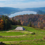 On a way to Dent de Vaulion – view on Lac de Joux, October 2022