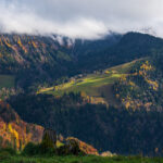 View from Les Avants towards Rochers de Naye, November 2022