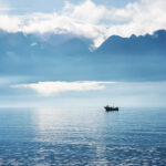 Lac Léman from La Tour de Peilz, January 2023